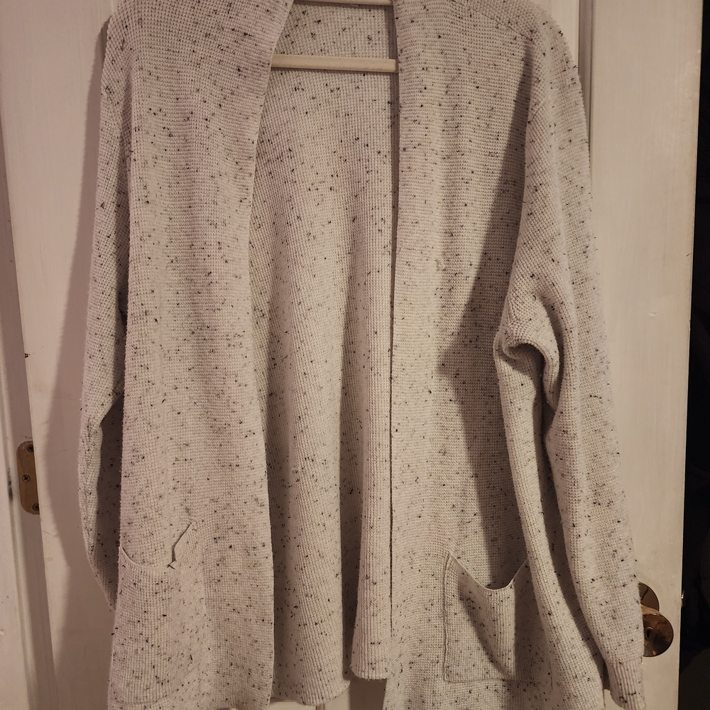 Verve Ami Cream Speckled Cardigan